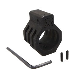 .750 Low Profile Steel Gas Block Caged with Roll Pins & Wrench -Black